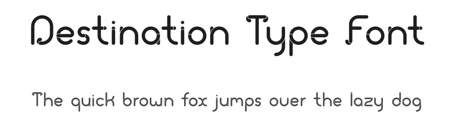 Destination Type Font by clairefinkdesign — Display Font