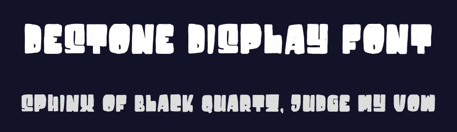 Destone Display Font by Garisman Std — Display Font — thumbnail 2