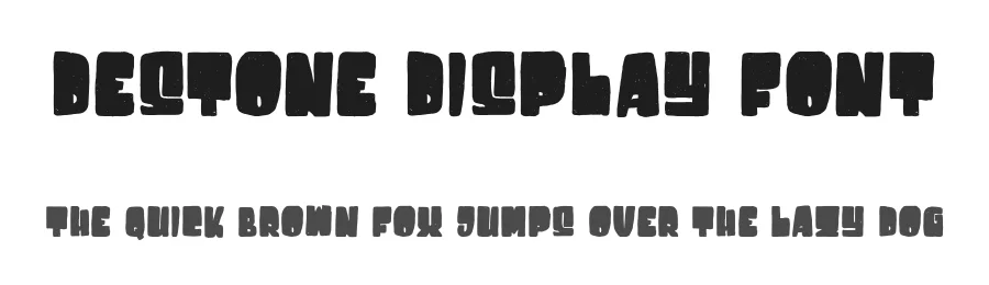 Destone Display Font by Garisman Std β Display Font