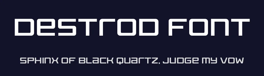 Destrod Font by Tanya Savchenko — Sans Serif Font — thumbnail 2
