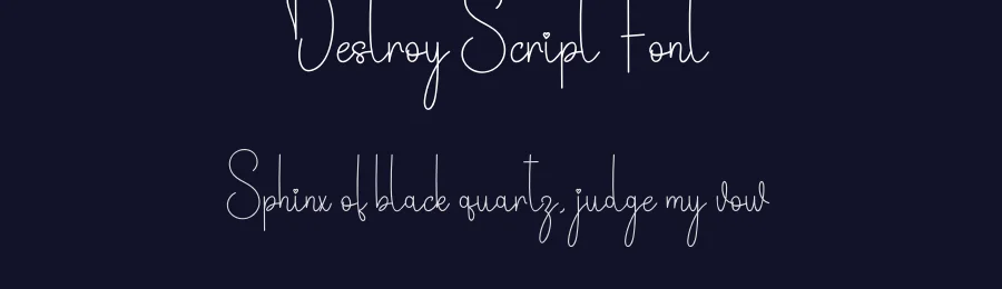 Destroy Script Font by andikastudio — Script Handwritten Font — thumbnail 2