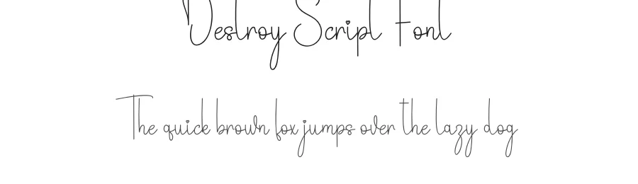 Destroy Script Font by andikastudio — Script Handwritten Font
