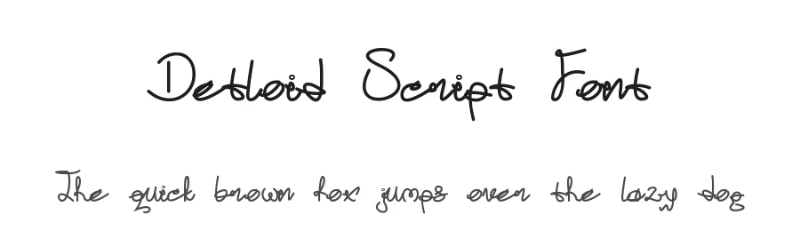 Detloid Script Font by Letternesia studio — Script Handwritten Font