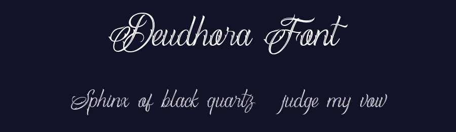 Deudhora Font by Flawless And Co — Script Handwritten Font — thumbnail 2