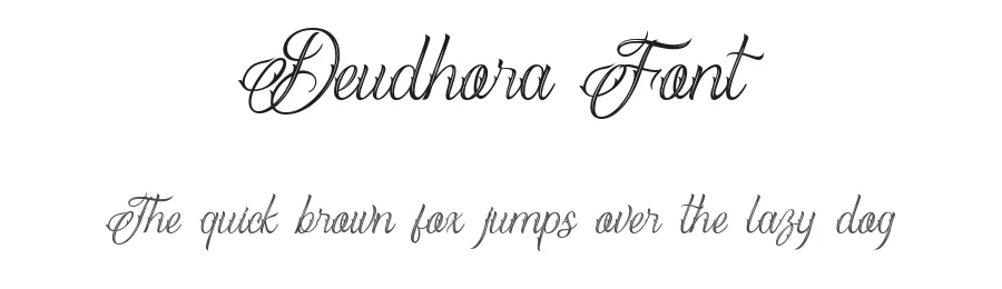 Deudhora Font by Flawless And Co — Script Handwritten Font