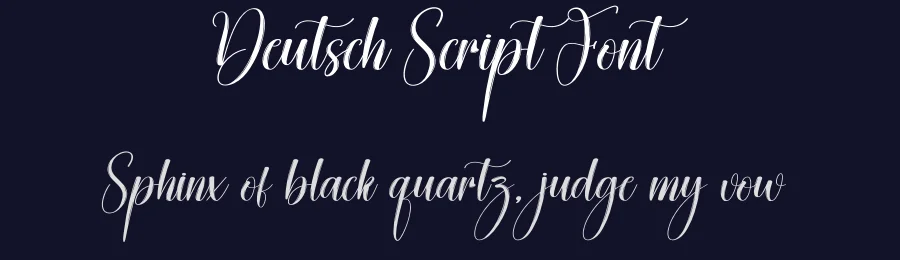 Deutsch Script Font by creativeletter — Script Handwritten Font — thumbnail 2
