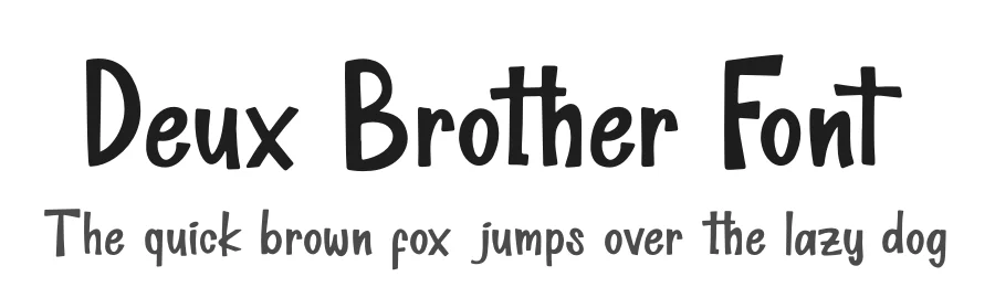 Deux Brother Font by Denustudios — Display Font