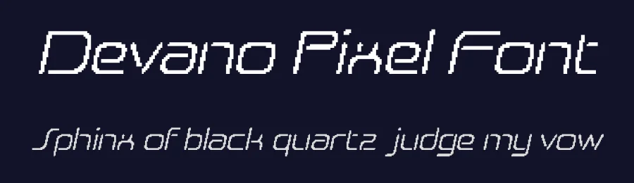 Devano Pixel Font by craftsupplyco — Display Font — thumbnail 2