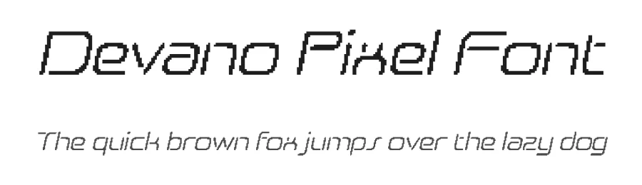 Devano Pixel Font by craftsupplyco — Display Font