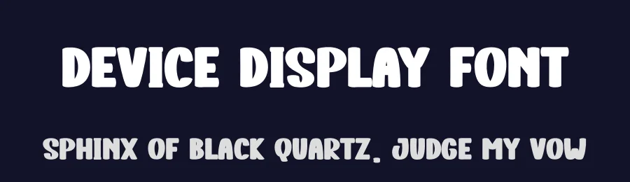 Device Display Font by creativeletter — Display Font — thumbnail 2