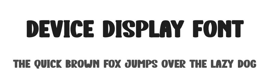 Device Display Font by creativeletter — Display Font
