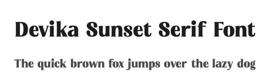 Devika Sunset Serif Font by timelesstype.co — Serif Font