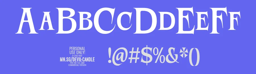 Devil Candle Font by Mans Greback — Display Font — thumbnail 3