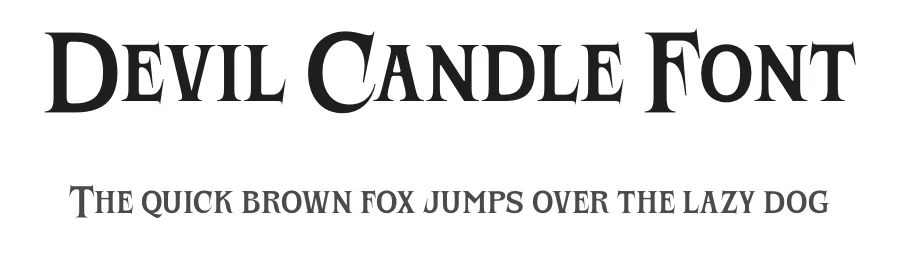 Devil Candle Font by Mans Greback — Display Font