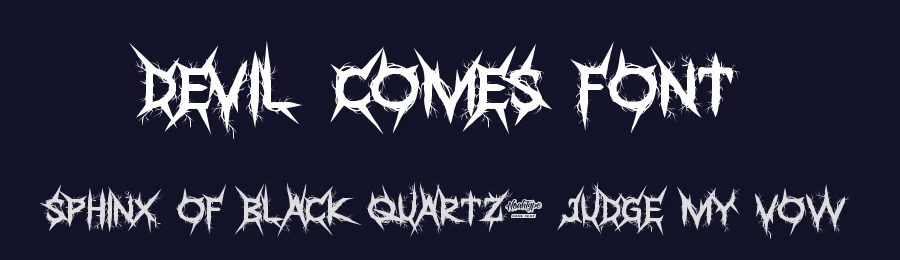 Devil Comes Font by noahtype — Blackletter Font — thumbnail 2