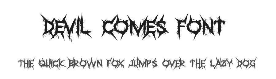 Devil Comes Font by noahtype — Blackletter Font
