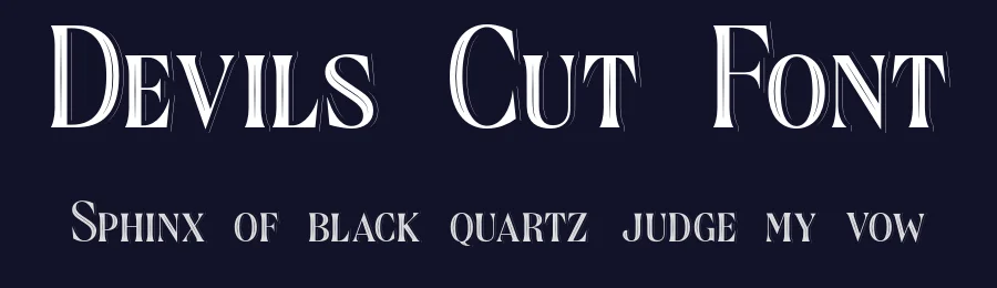 Devils Cut Font by Surplus Type Co — Serif Font — thumbnail 2