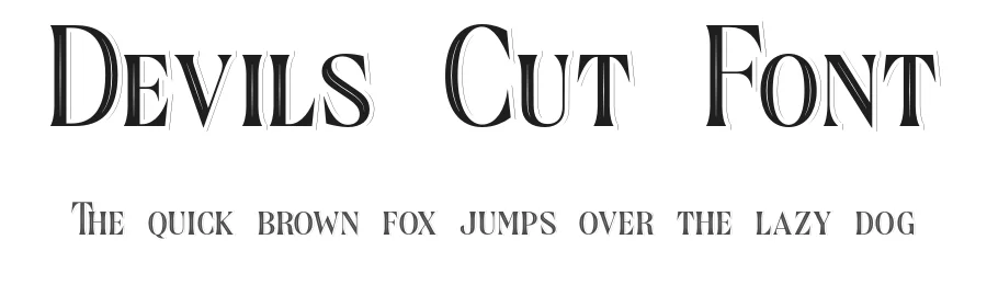 Devils Cut Font by Surplus Type Co — Serif Font