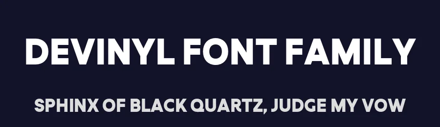 Devinyl Font Family by Nootype — Display Font — thumbnail 2