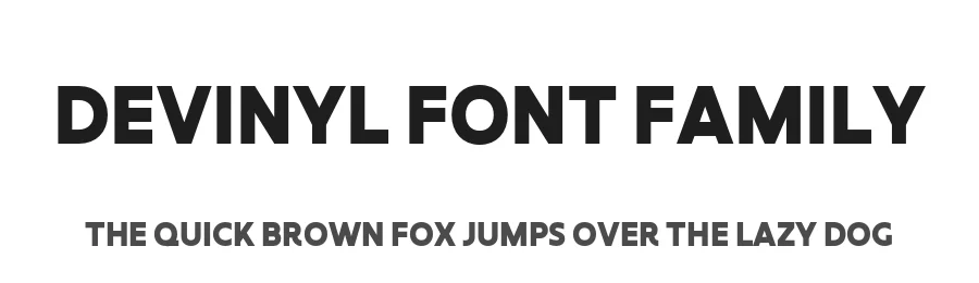 Devinyl Font Family by Nootype β Display Font