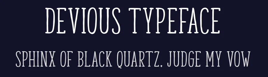 Devious Typeface by Graptail — Blackletter Font — thumbnail 2