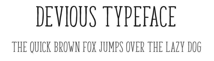 Devious Typeface by Graptail โ Blackletter Font