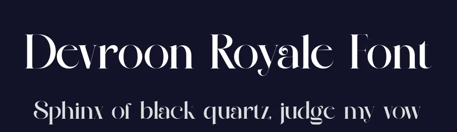 Devroon Royale Font by zaaintype — Display Font — thumbnail 2
