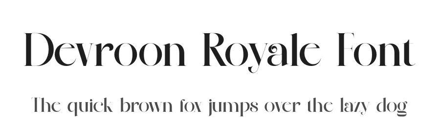 Devroon Royale Font by zaaintype — Display Font