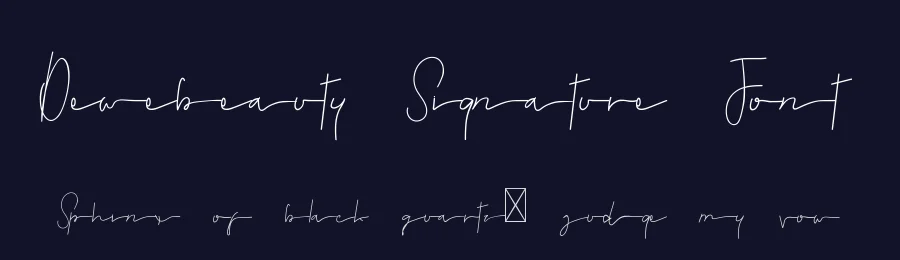 Dewebeauty Signature Font by edricstudio — Script Handwritten Font — thumbnail 2