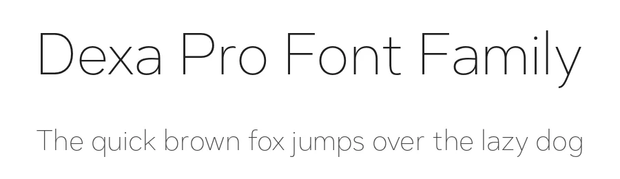 Dexa Pro Font Family by Artegra β Sans Serif Font