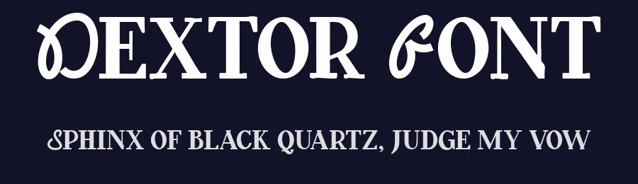 Dextor Font by Lettermine — Display Font — thumbnail 2