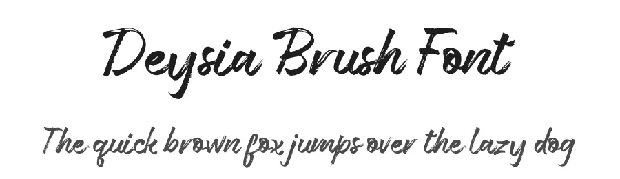 Deysia Brush Font by stripesstudio β Script Handwritten Font