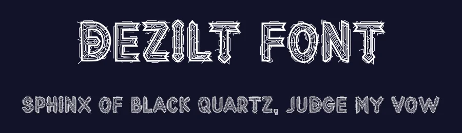 Dezilt Font by erifqizefont — Decorative Font — thumbnail 2