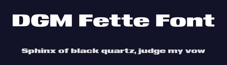DGM Fette Font by Giulia Boggio — Sans Serif Font — thumbnail 2