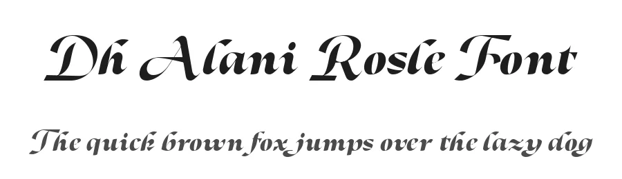 Dh Alani Rosle Font by Dharmas Studio — Serif Font
