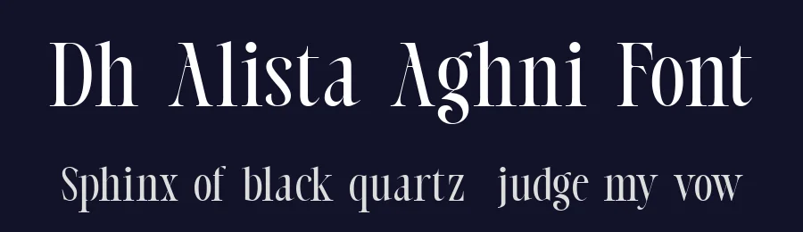 Dh Alista Aghni Font by Dharmas Studio — Display Font — thumbnail 2