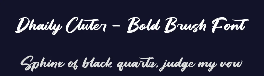 Dhaily Cluter – Bold Brush Font by letterenastudios — Script Handwritten Font — thumbnail 2