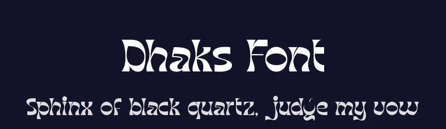 Dhaks Font by Ekahermawan — Display Font — thumbnail 2