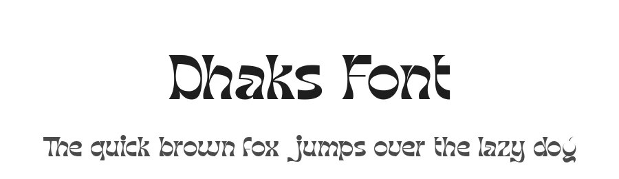 Dhaks Font by Ekahermawan — Display Font