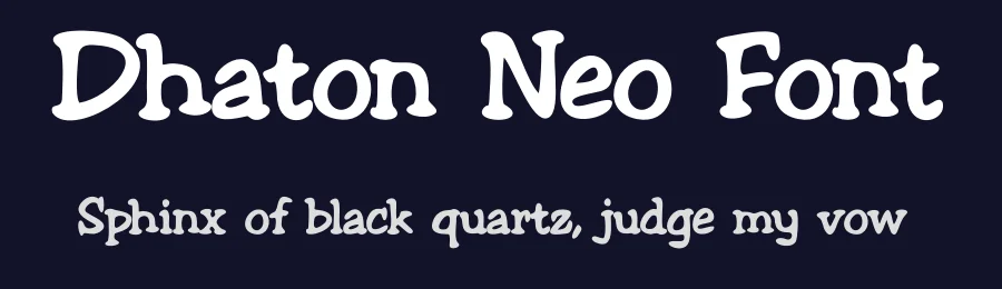 Dhaton Neo Font by albert_kalingga — Display Font — thumbnail 2
