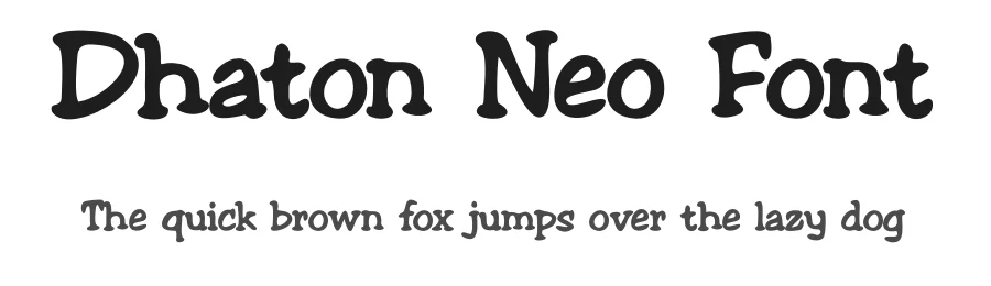Dhaton Neo Font by albert_kalingga — Display Font