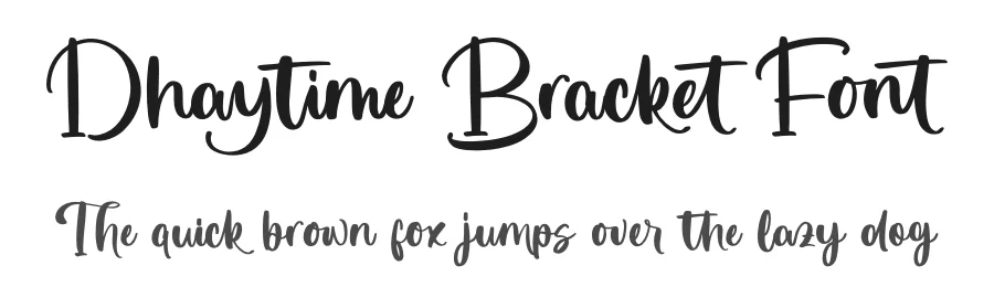 Dhaytime Bracket Font by letterenastudios — Script Handwritten Font