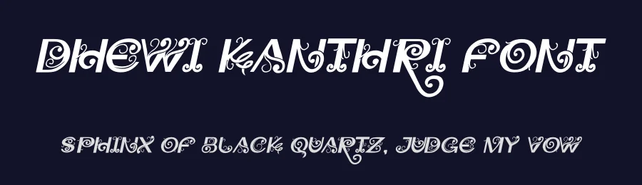 Dhewi Kanthri Font by letterfiastudio — Display Font — thumbnail 2