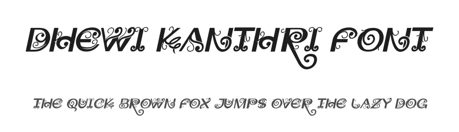 Dhewi Kanthri Font by letterfiastudio — Display Font
