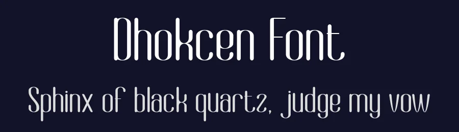 Dhokcen Font by Canden Meutuah — Sans Serif Font — thumbnail 2