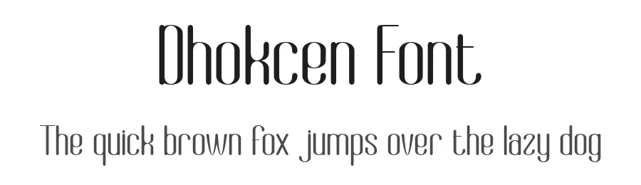 Dhokcen Font by Canden Meutuah — Sans Serif Font