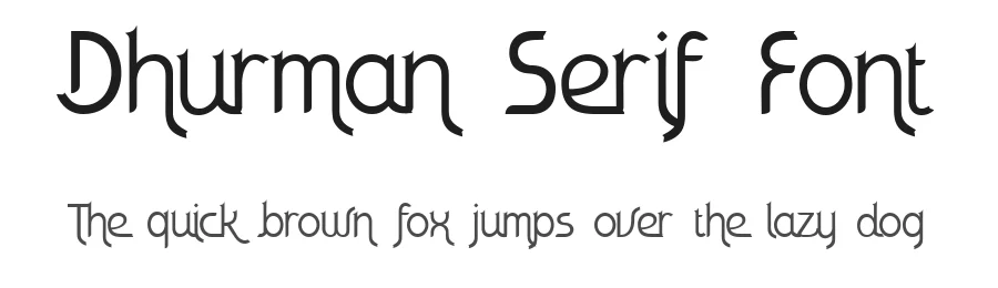 Dhurman Serif Font by Creatifontstudios — Decorative Font