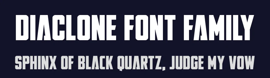 DiaClone Font Family by Iconian Fonts — Display Font — thumbnail 2