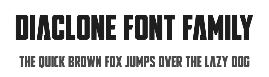 DiaClone Font Family by Iconian Fonts — Display Font