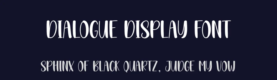 Dialogue Display Font by andikastudio — Display Font — thumbnail 2